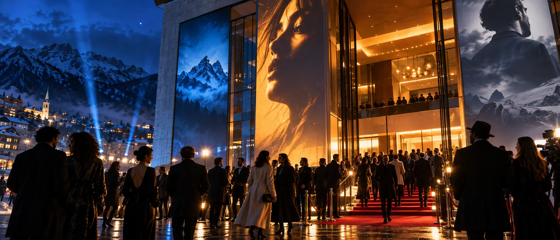 架空映画祭の夜のプレミア会場