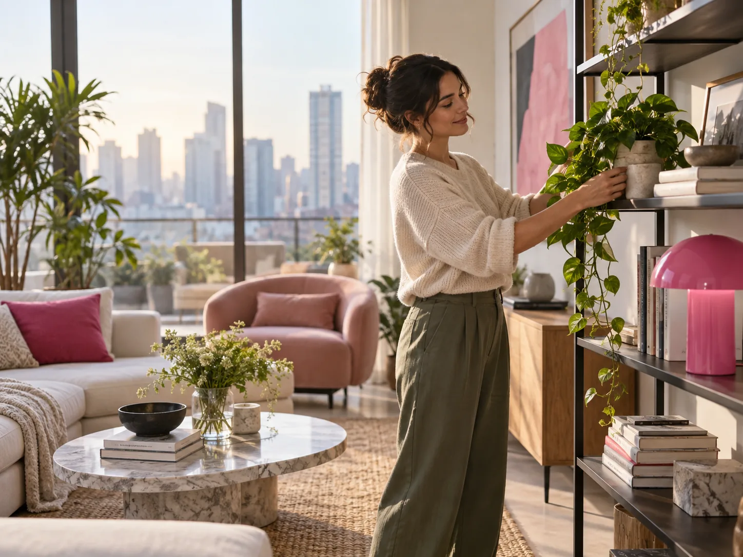 植物のある架空の住まい
