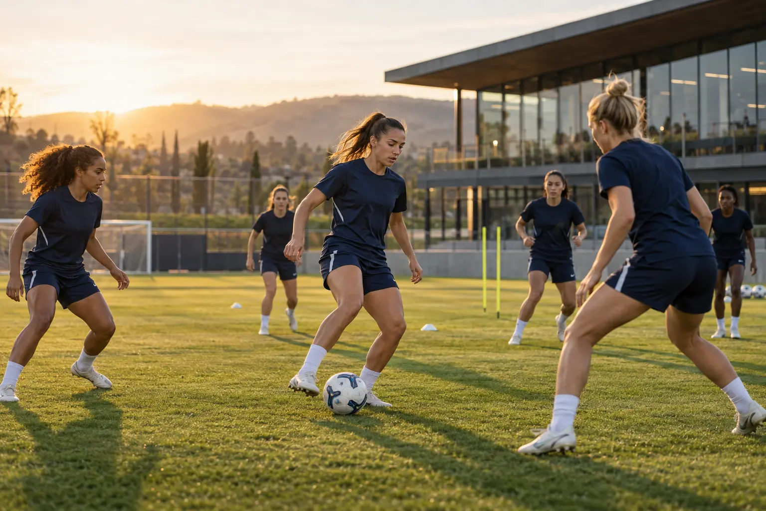 架空クラブ女子チームのトレーニング